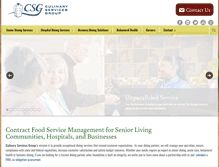 Tablet Screenshot of culinaryservicesgroup.com